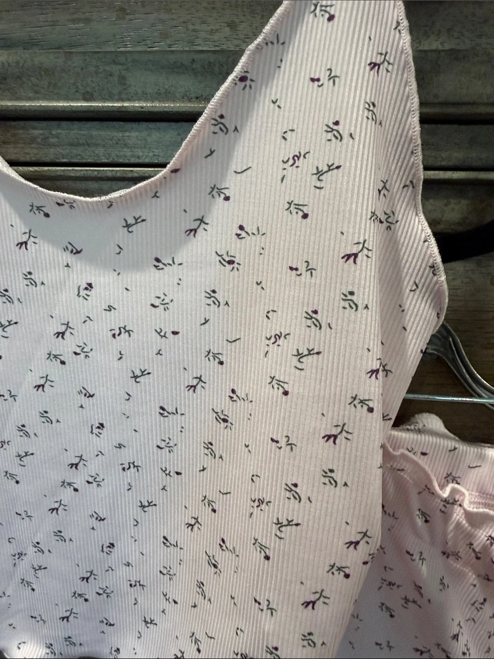 SHEIN Light Pink Floral-Print Tank & Pajama Pants Set *NEW Sz. Medium